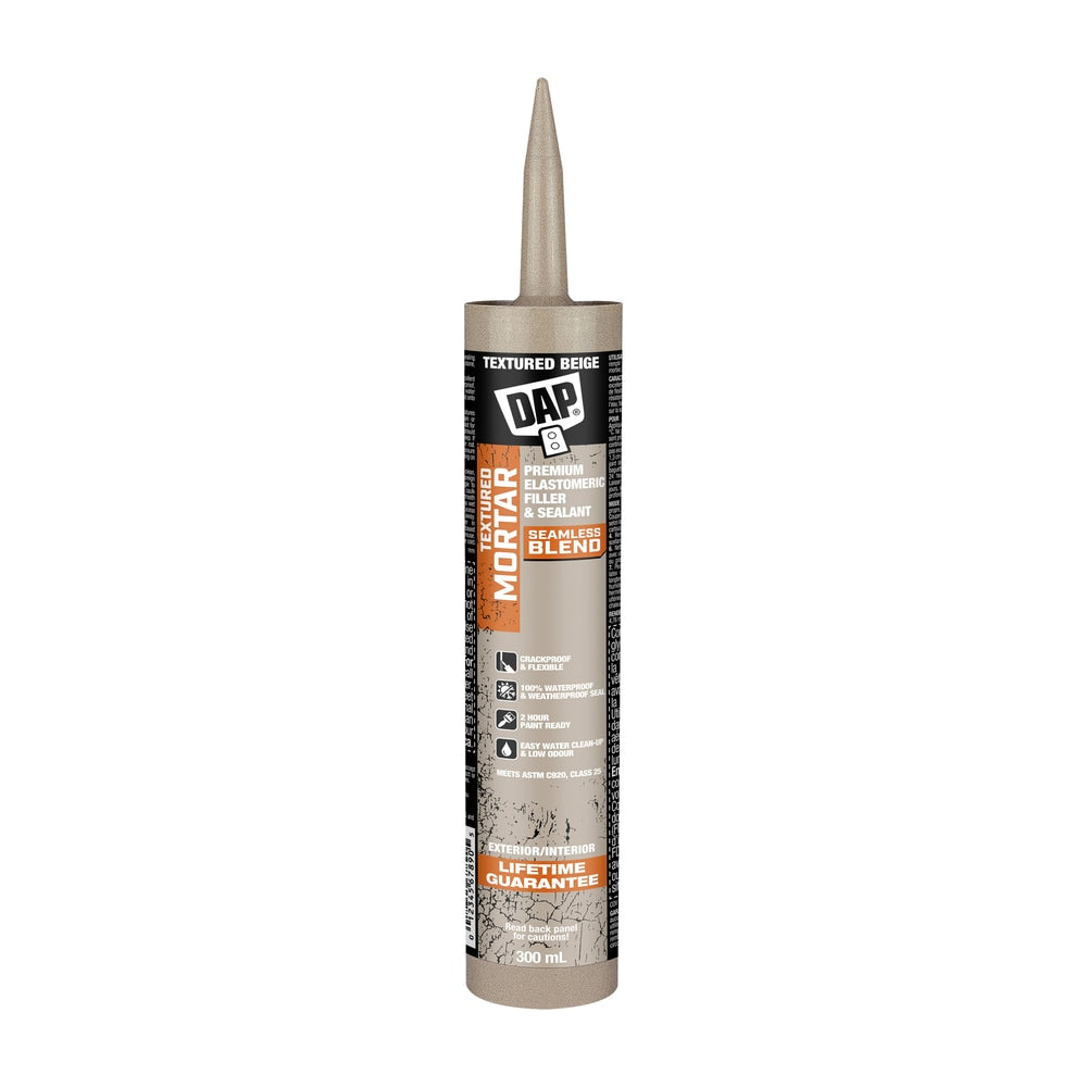 DAP TEXTURED MORTAR Premium Elastomeric Filler & Sealant Beige 300 mL