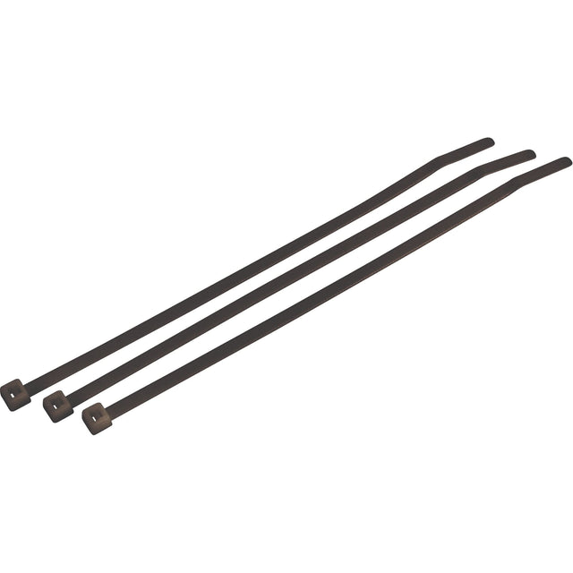Weather/UV Resistant Standard Cable Ties, 15" Long, 50 lbs. Tensile Strength, Black