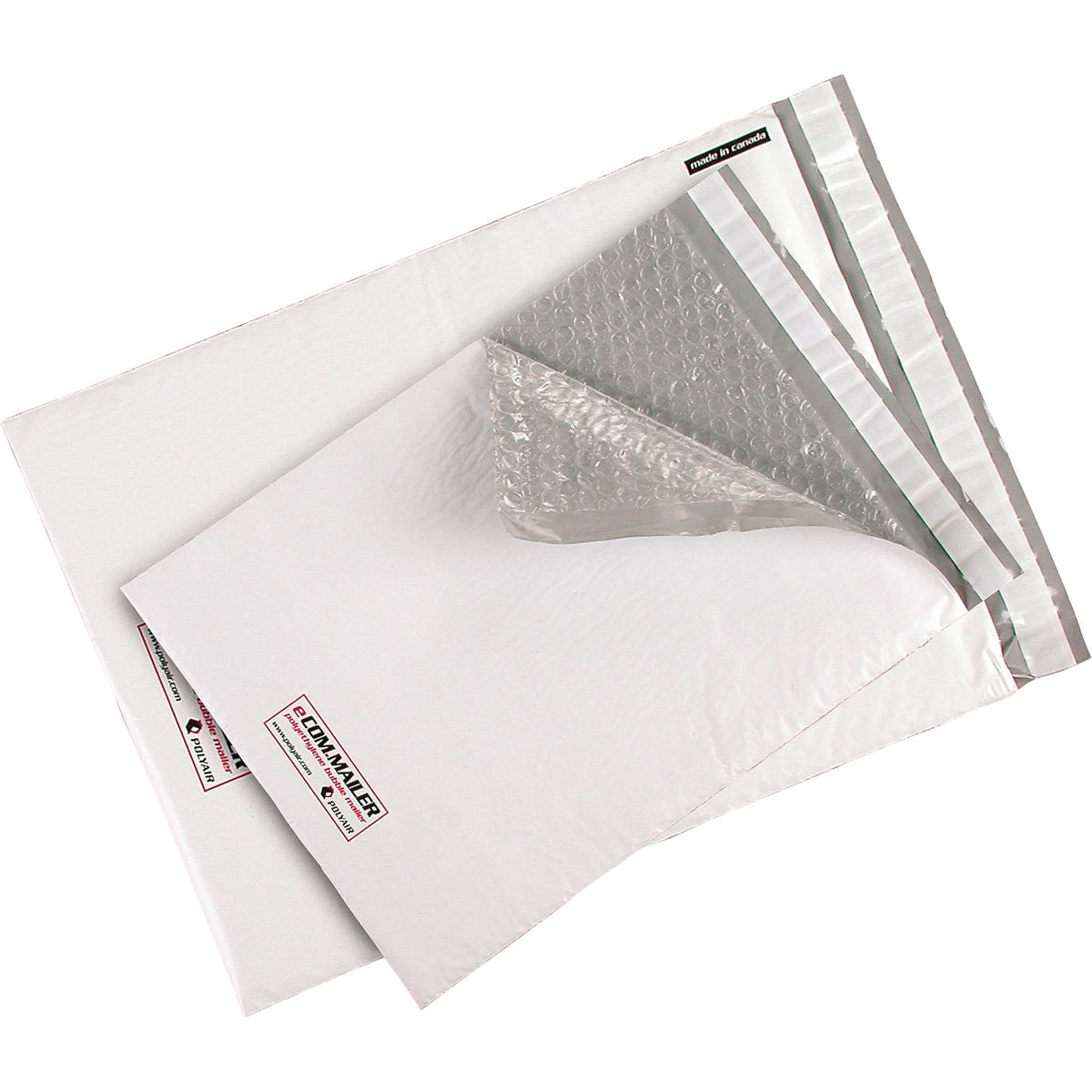 XPak Polyethylene Bubble Mailers, Polyethylene, 6-1/2" W x 10" L