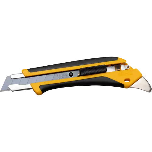 Knife with Pick, 18 mm, Carbon Steel, Heavy-Duty, Fibreglass Handle