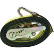 Ratchet Tie-Down, J-Hook, 2" W x 16' L, 10000 lbs. Working Load Limit