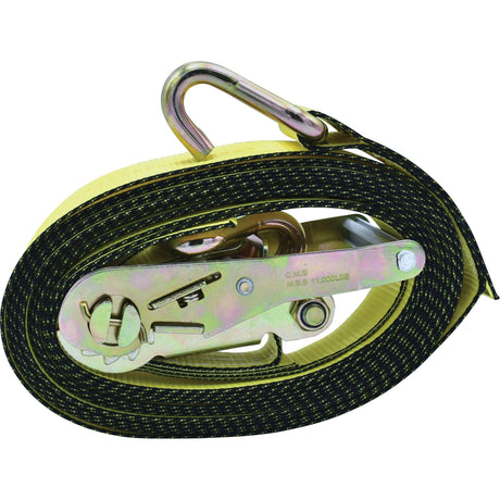 Ratchet Tie-Down, J-Hook, 2" W x 16' L, 10000 lbs. Working Load Limit