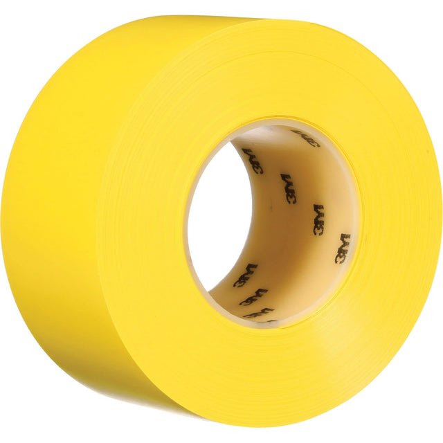 Durable Floor Marking Tape 971, 3" x 108', Vinyl, Yellow