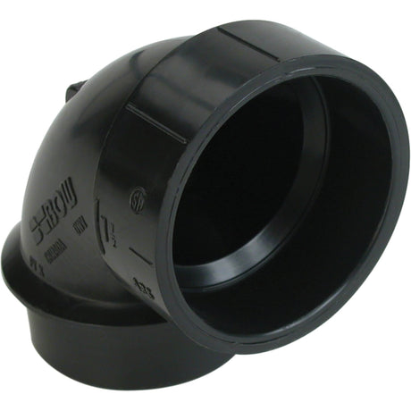 90° Street Elbow Fitting, Spigot x Hub, Plastic, 1-1/4"