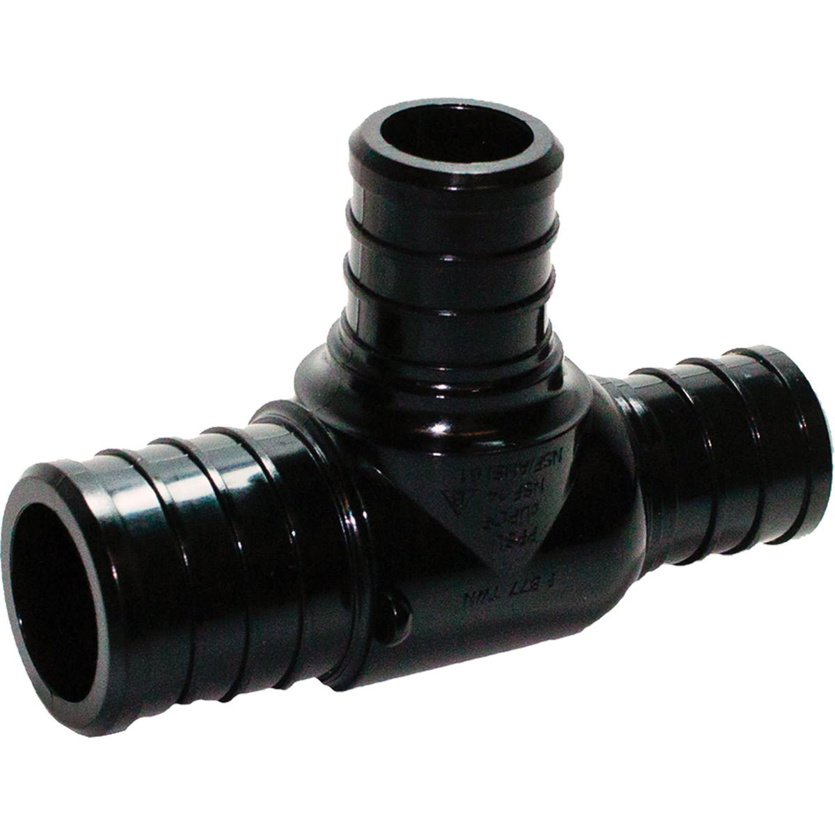 Tee Pipe Fitting, Polyalloy, 3/4" x 1/2" x 3/4"
