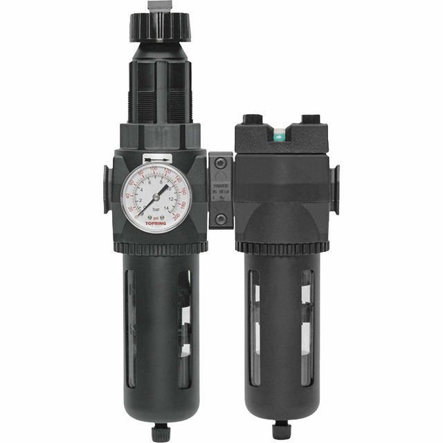 Filter/Regulator & Coalescing Filter Modulair 400 with Standard Bowl & Manual Drain, 3/4" NPTF, 150 PSI, 9.13 fl. oz. Capacity