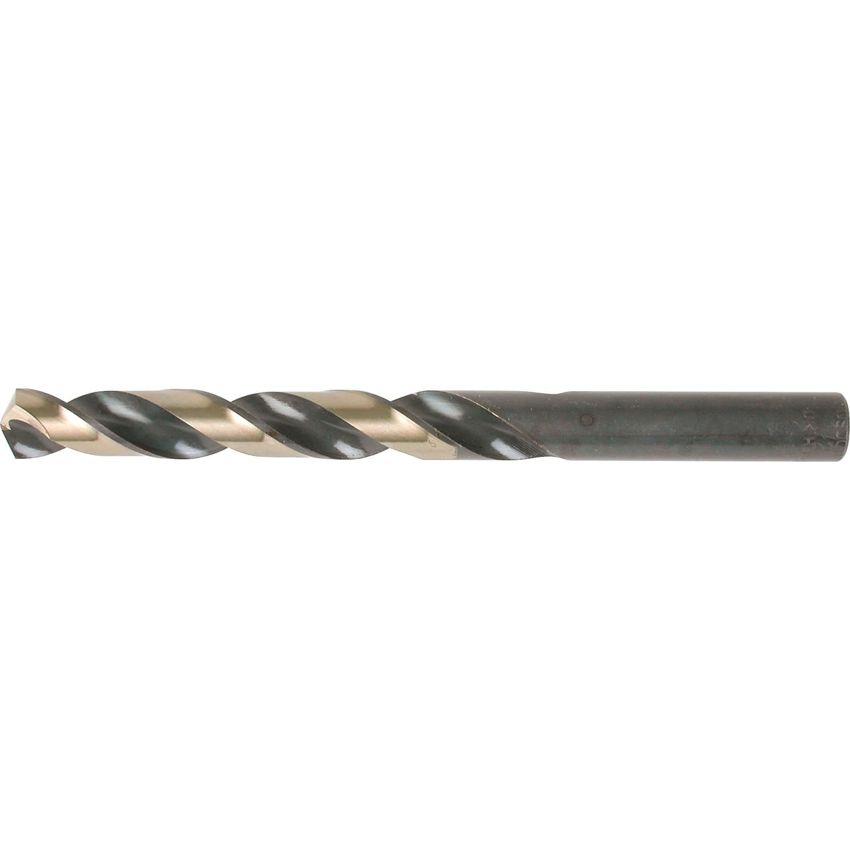 Two-Tone Jobber Drill Bit, High Speed Steel, #7, 3-5/8" L, 2-7/16" Flute, 135° Point Angle