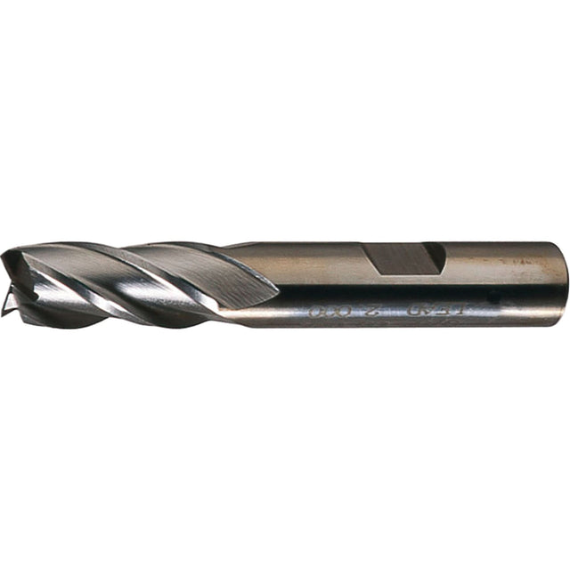 Single End Non-Center Cutting Square End Finishers, 0.5312" Dia., 4 Flutes, High Speed Steel