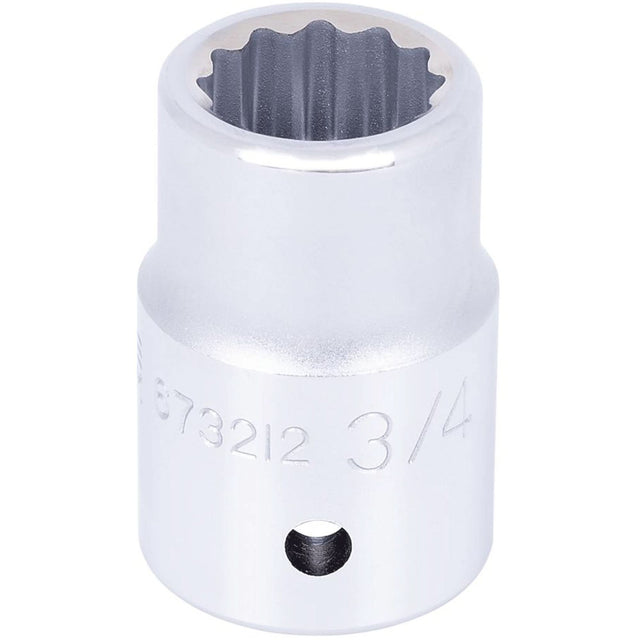 Socket, 3/4", 3/4" Drive, 12 Points