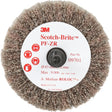 Scotch-Brite™ Roloc™ Cut and Polish Flap Brush, PF-ZR, Aluminum Oxide, Medium Grit, 2-1/2" x 1-1/4"