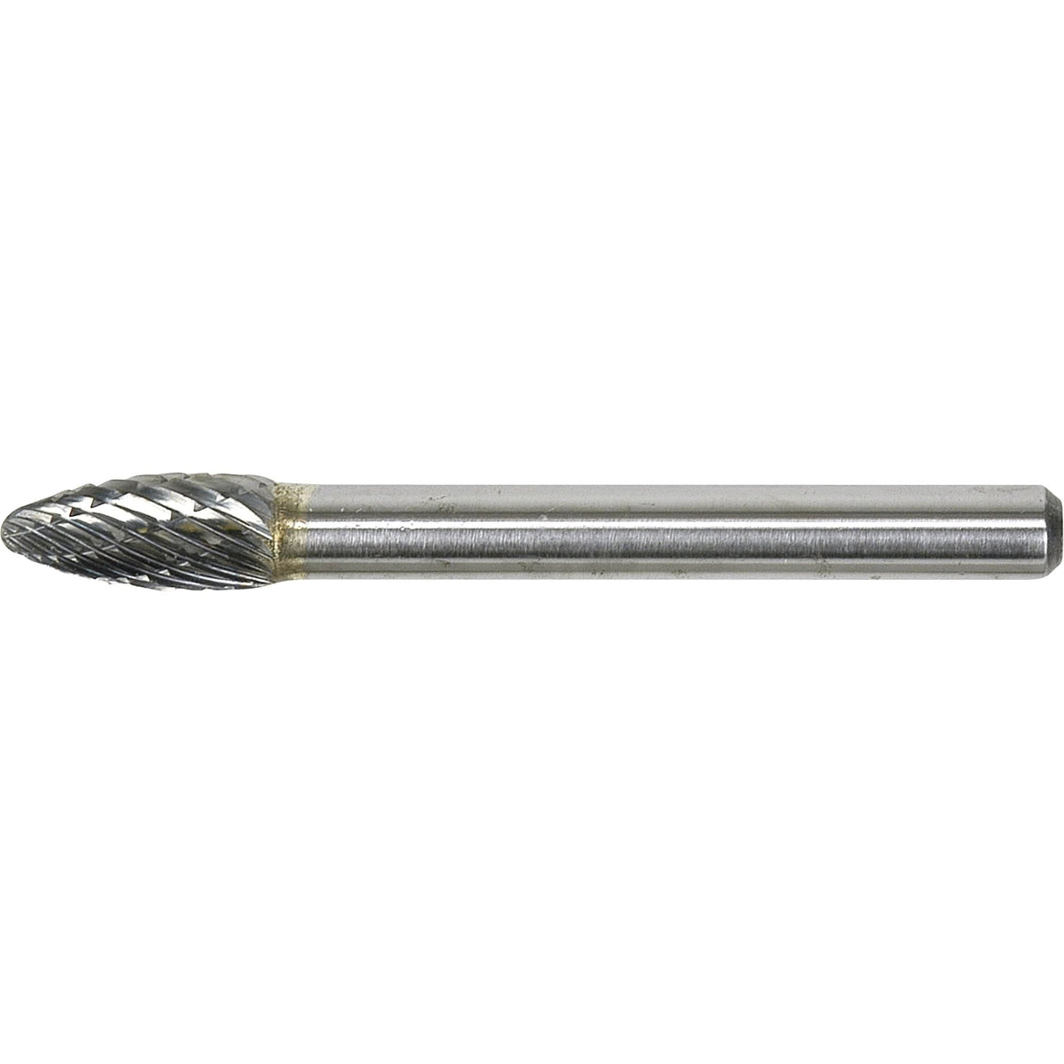 Solid Carbide Burr, SH-1, 1/4" Dia., 1/4" Shank, 5/8" Depth of Cut