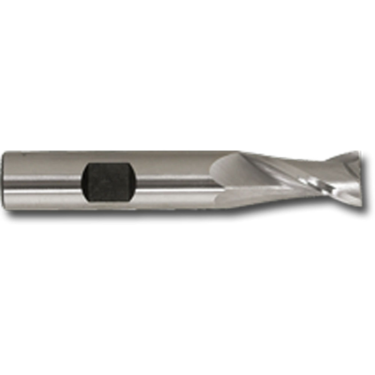 Weldon Shank End Mill, 5/16" Dia., 2 Flutes, High Speed Steel