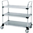 Standard-Duty Utility Carts, 2 Tiers, 18" W x 39" H x 30" D, 500 lbs. Capacity