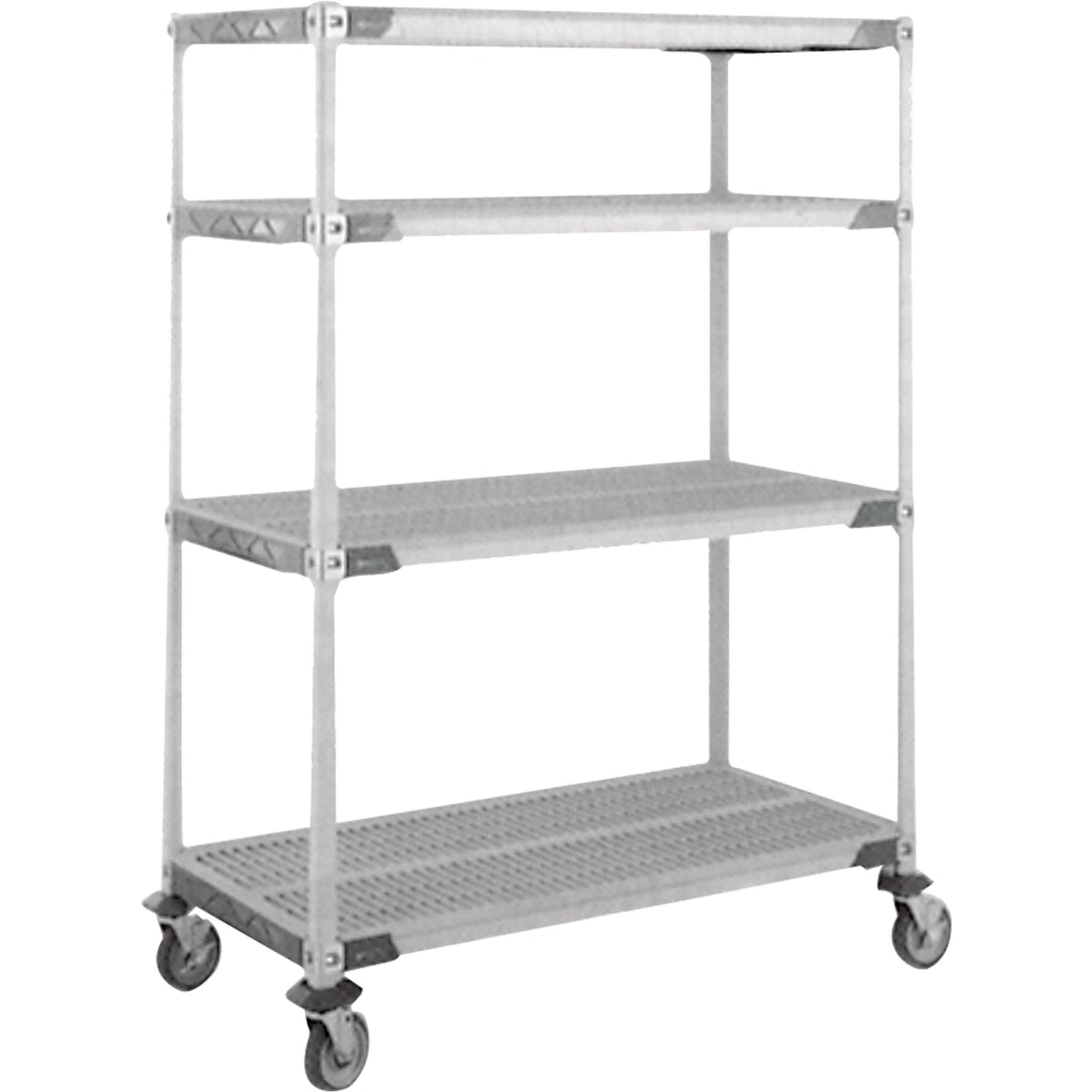 MetroMax i® Stem Caster Cart, 4 Tiers, 18" x 69" x 36", 900 lbs. Capacity