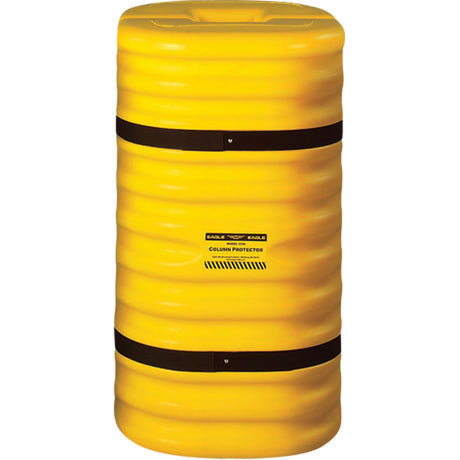 Column Protector, 6" x 6" Inside Opening, 24" L x 24" W x 42" H, Yellow