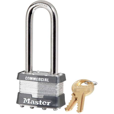 Commercial Padlock, Keyed Different, Laminated Steel, 1-3/4" Width