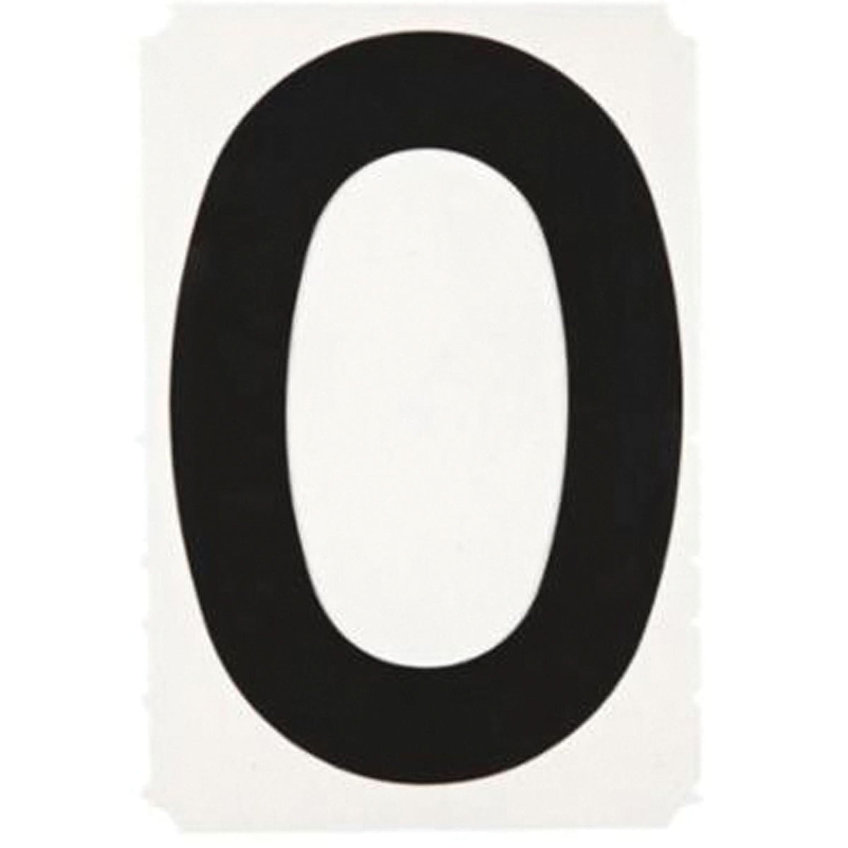 Quick-Align® Individual Gothic Number and Letter Labels, 0, 6" H, Black