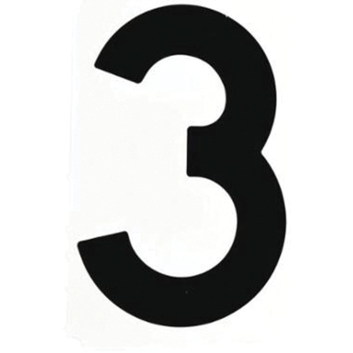 Quick-Align® Individual Gothic Number and Letter Labels, 3, 6" H, Black