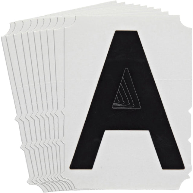 Quick-Align® Individual Gothic Number and Letter Labels, A, 6" H, Black