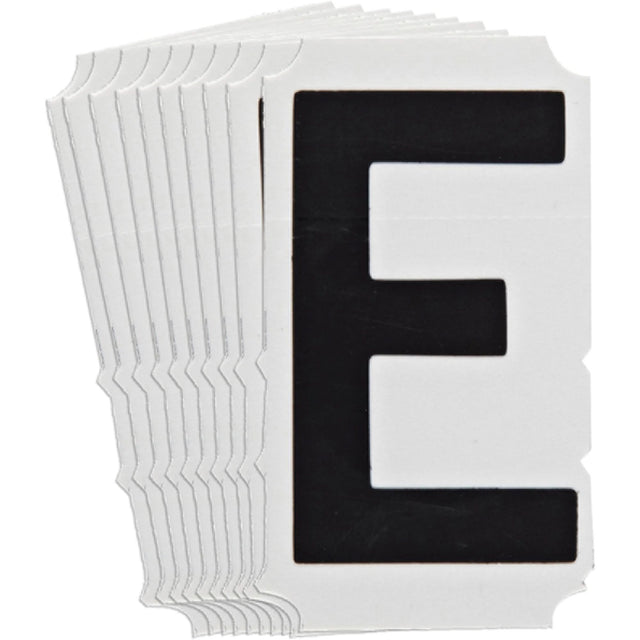 Quick-Align® Individual Gothic Number and Letter Labels, E, 6" H, Black