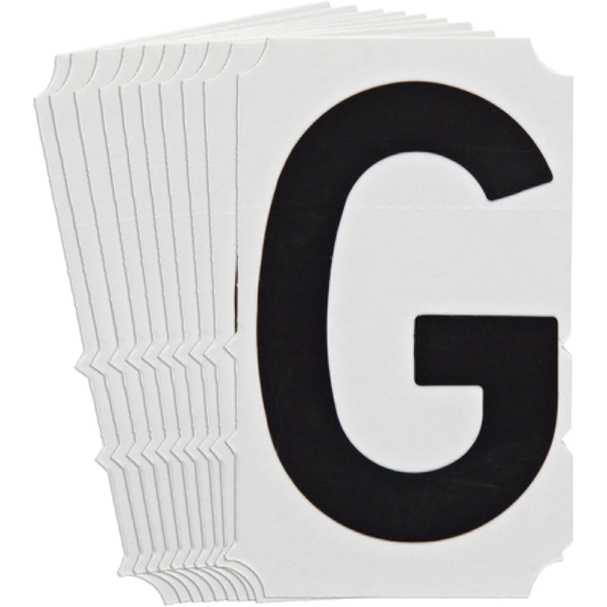 Quick-Align® Individual Gothic Number and Letter Labels, G, 6" H, Black