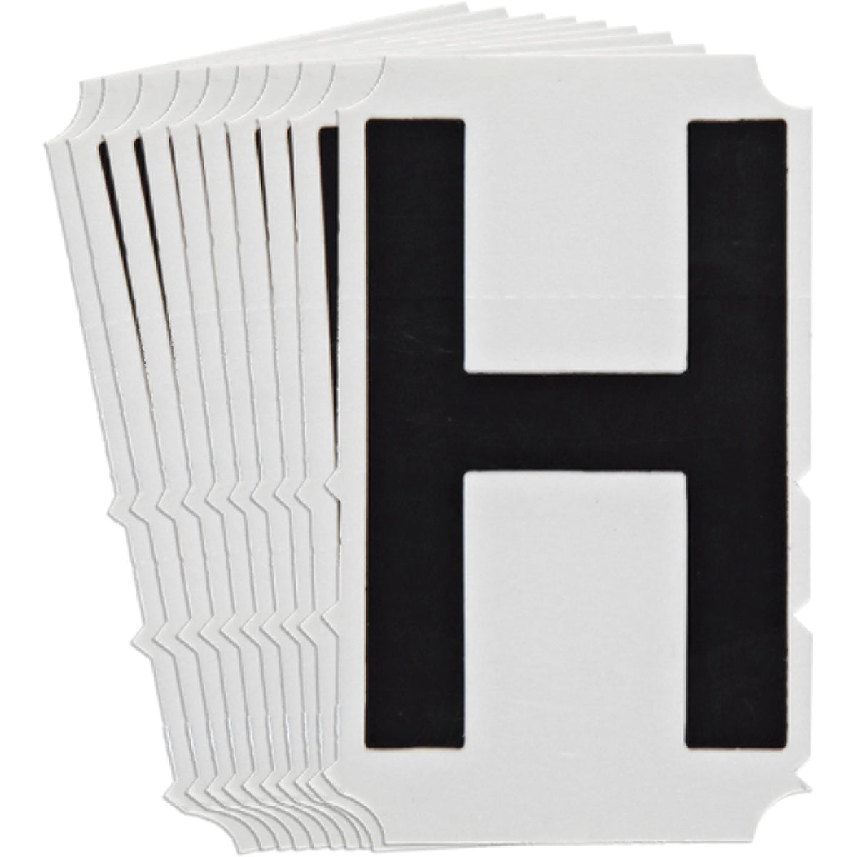 Quick-Align®Individual Gothic Number and Letter Labels, H, 6" H, Black