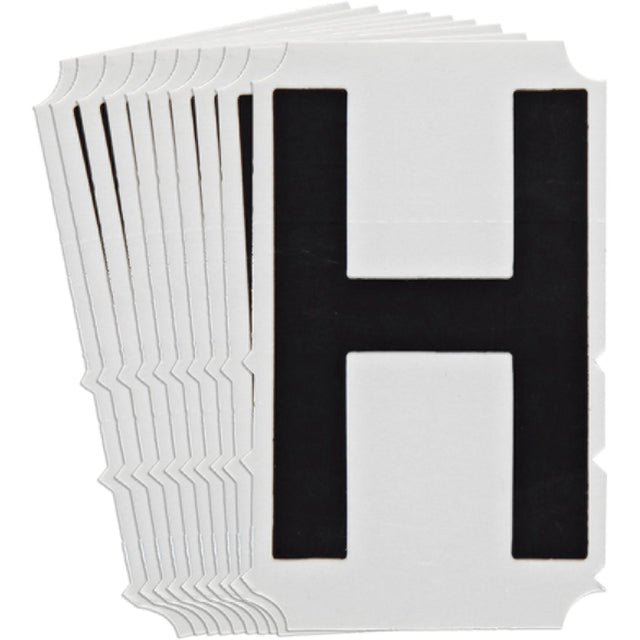 Quick-Align®Individual Gothic Number and Letter Labels, H, 6" H, Black