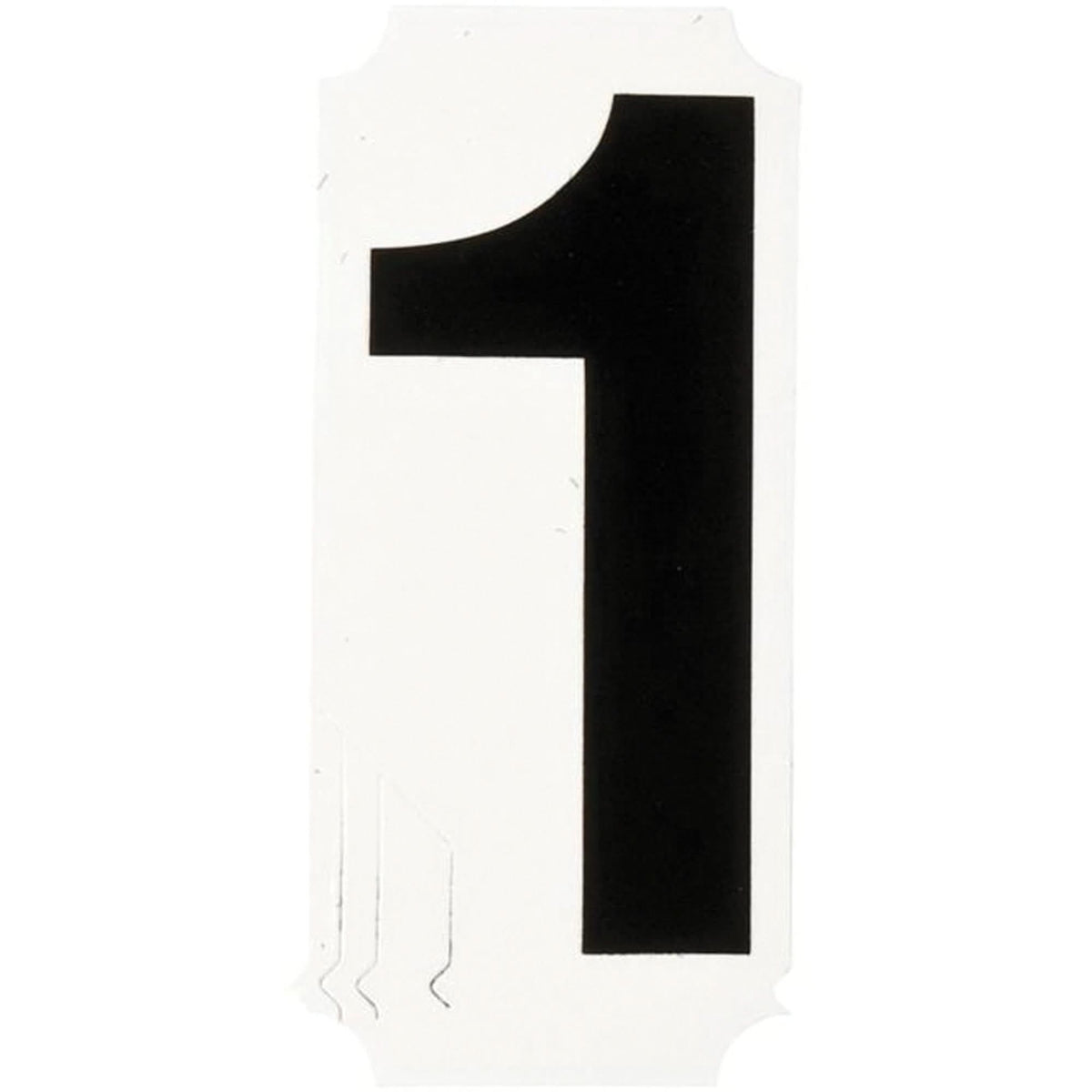Quick-Align® Individual Number and Letter Labels, 1, 4" H, Black