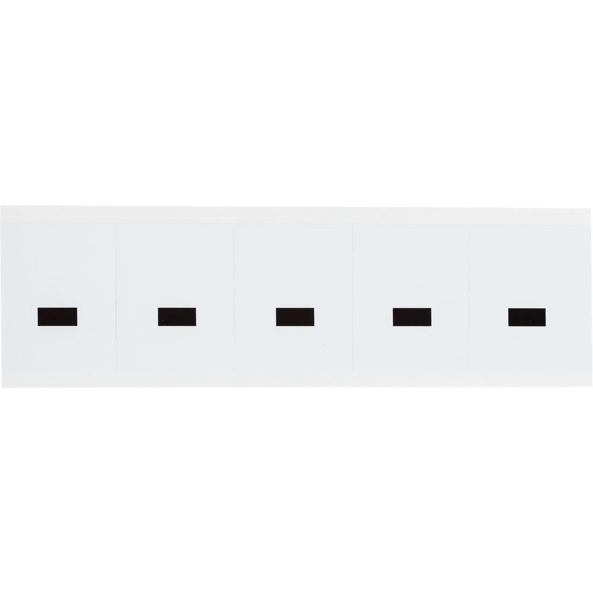 Individual Number & Letter Labels, Dash (-), 2" H, Black on White