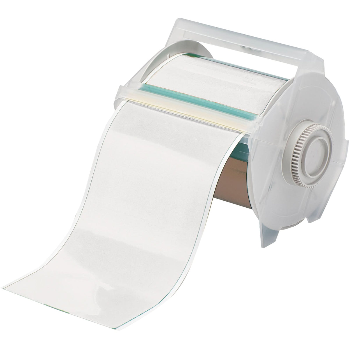 Printer Tape, Vinyl, Clear, 4" Width