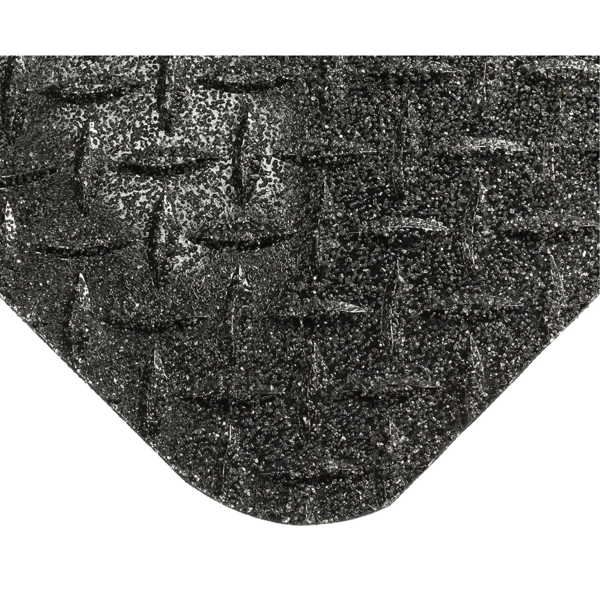 SpongeCote® With Gritshield Mats No. 416, Diamond, 4' x 10' x 15/16", Black, PVC Sponge