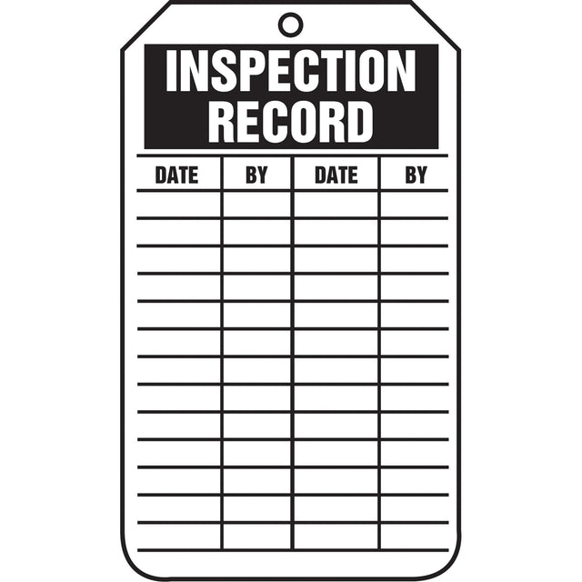 Inspection Tags, Cardstock, 3-3/8" W x 5-7/8" H, English