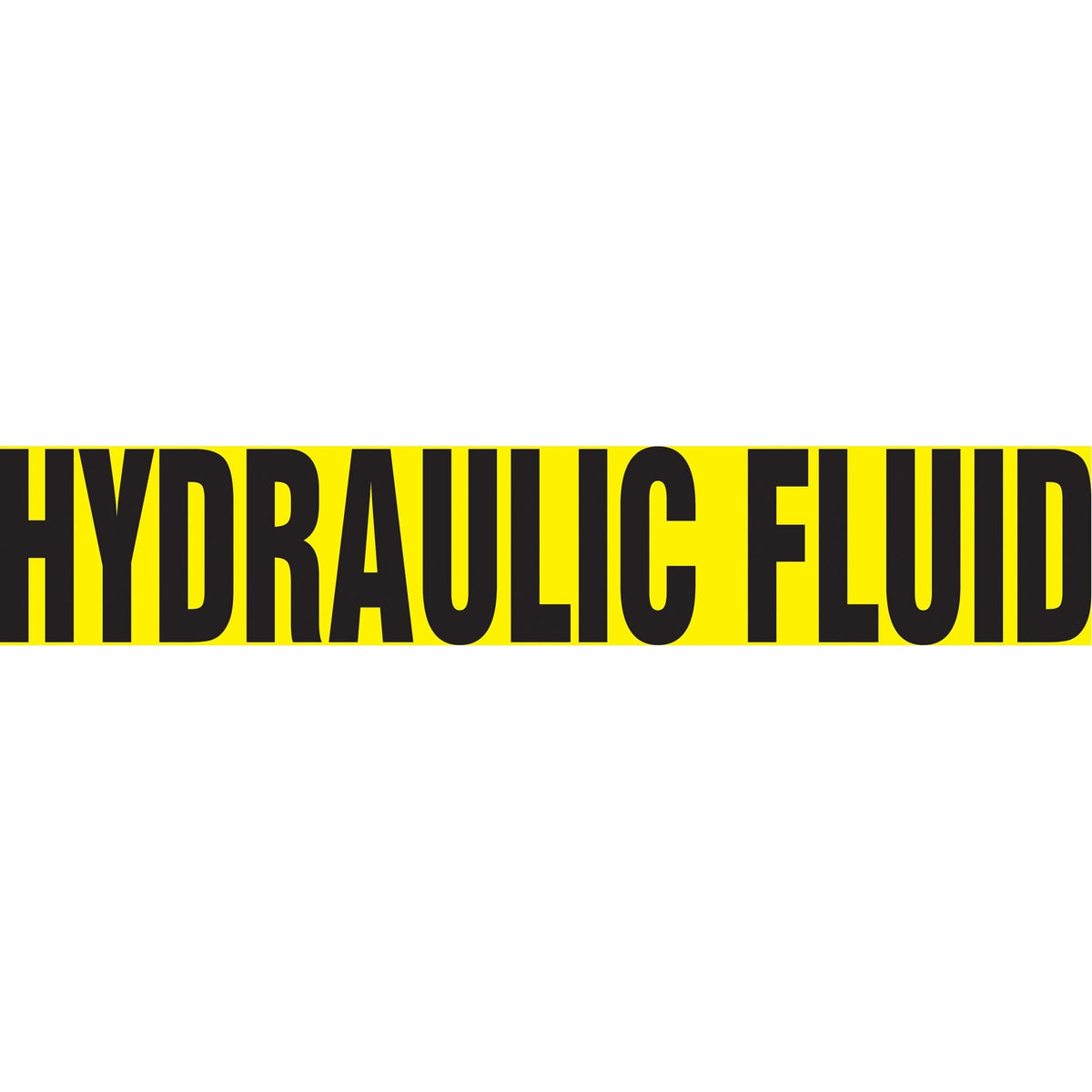 Snap Tite™ "Hydraulic Fluid" Pipe Marker, Snap-On, 6" H x 8" W, Black on Yellow