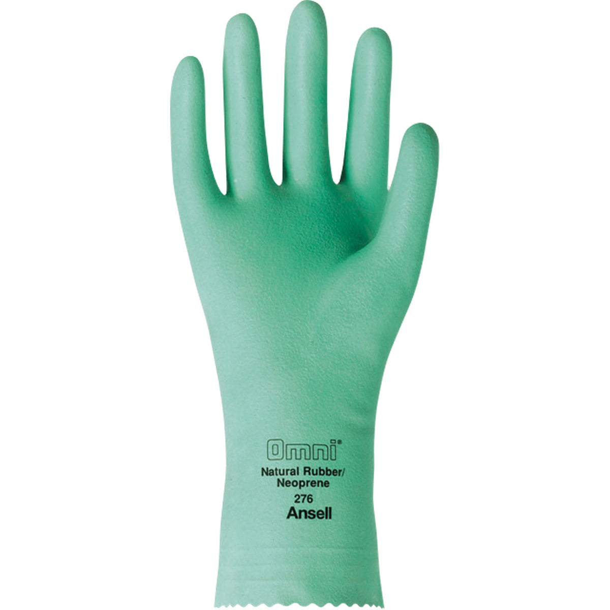 Omni® 276 Gloves, Size Small/7, 12" L, Neoprene/Rubber Latex, Flock-Lined Inner Lining, 20-mil