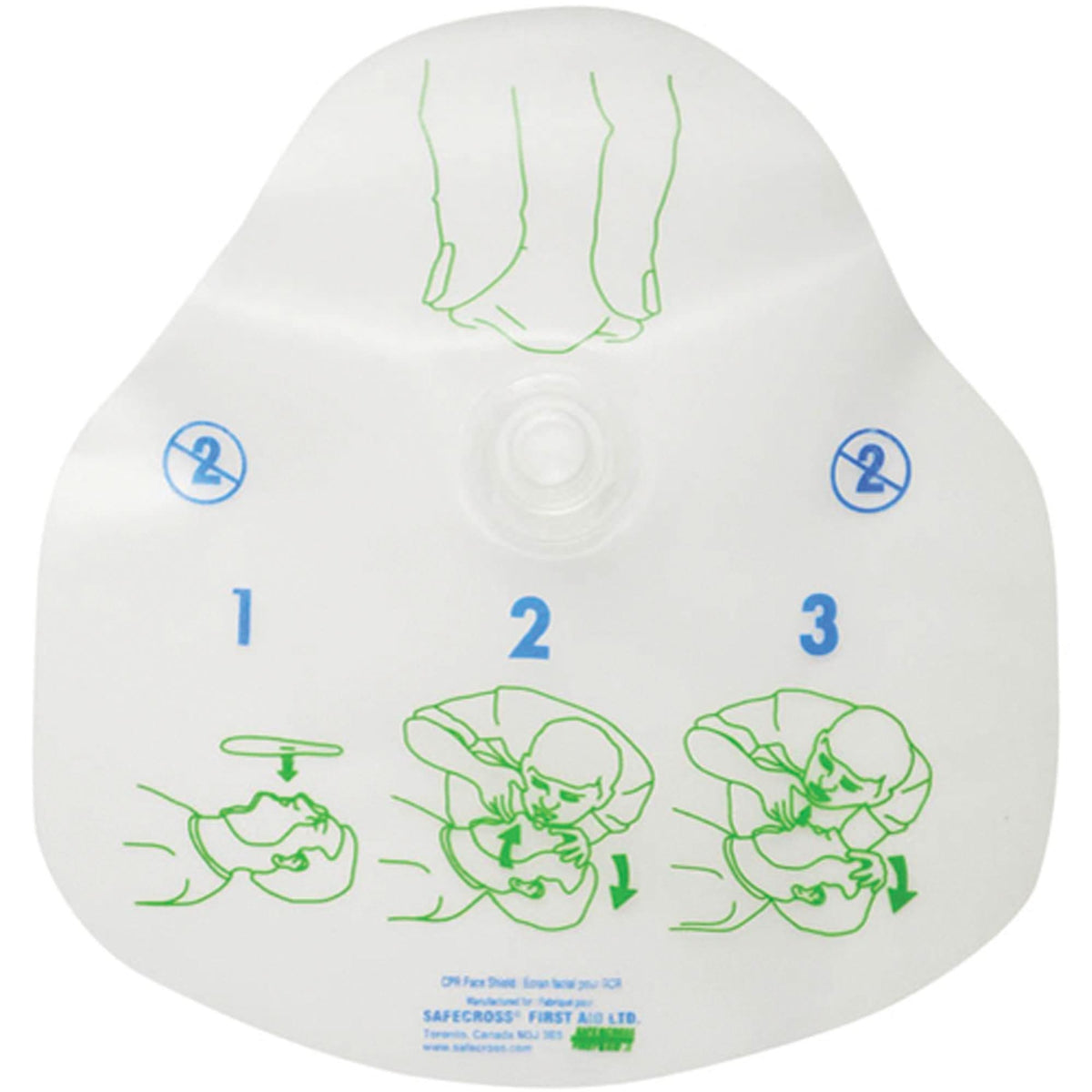 CPR Protective Device, Single Use Faceshield, Class 2