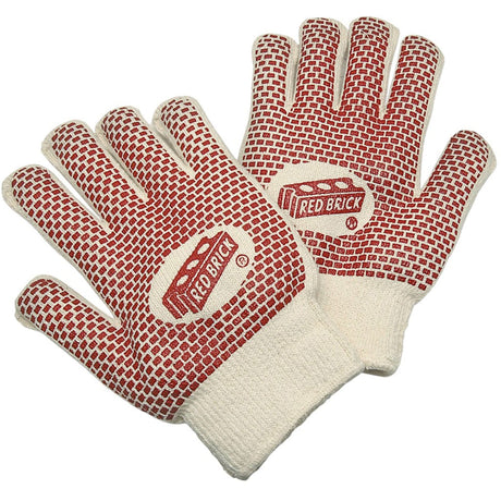 Red Brick® Reversible Terrycloth Gloves, Cotton, Double Sided, 10 Gauge, Large