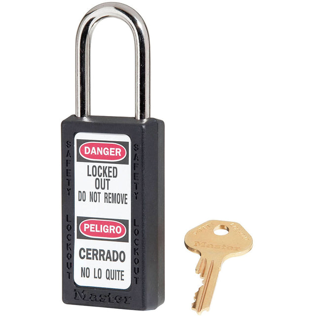 411 Series Zenex™ Padlocks - Set of Three, Safety Padlock, Keyed Alike, Thermoplastic, 1-1/2" Width