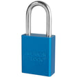 Padlock - Set of Six, Safety Padlock, Keyed Alike, Aluminum, 1-1/2" Width
