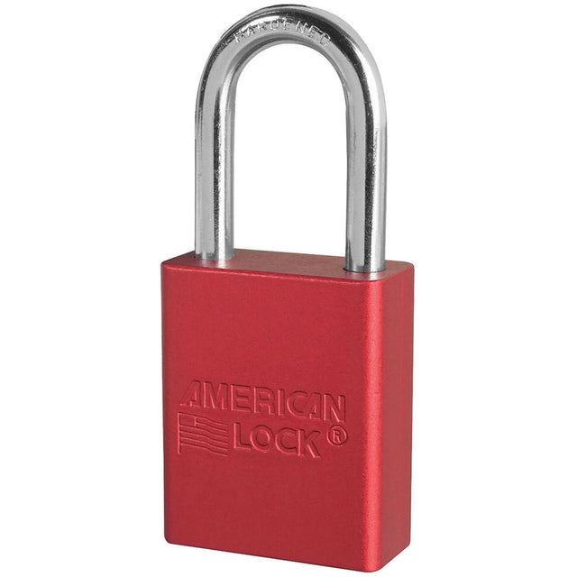 Padlock - Set of Twelve, Safety Padlock, Keyed Alike, Aluminum, 1-1/2" Width