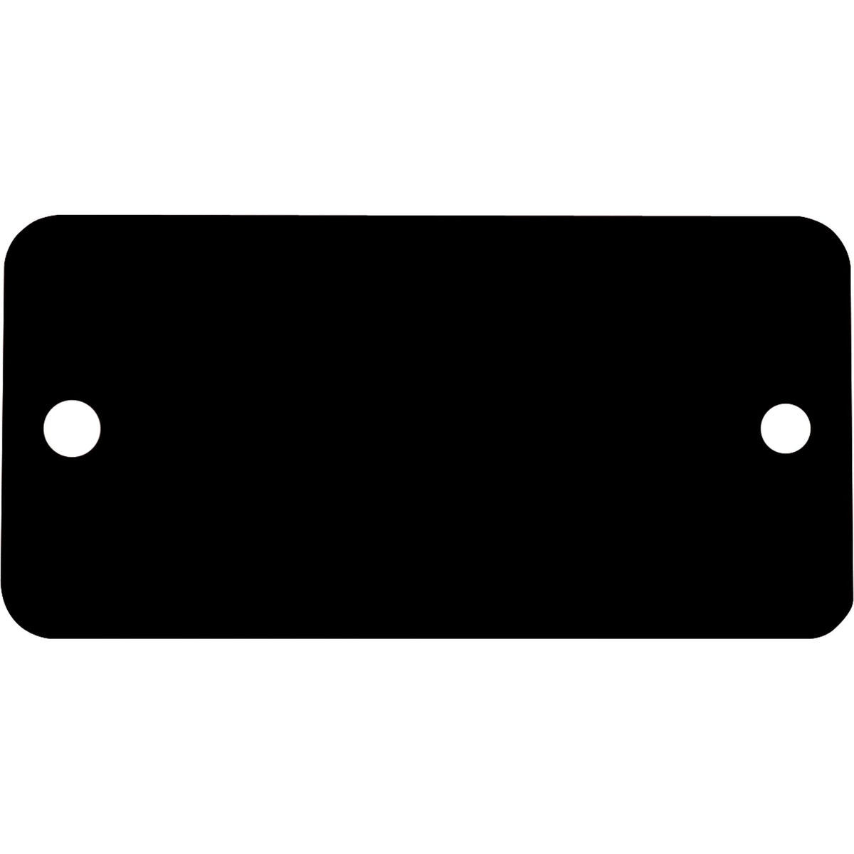 Blank Tags, Aluminum, 3" W x 1" H