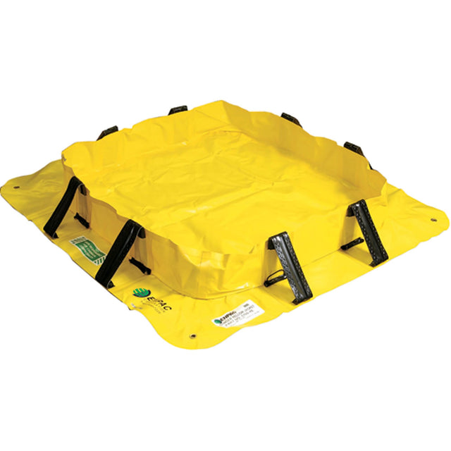 Stinger Yellow Jacket™ Berm, 400 US gal. Capacity, 8' W x 10' L x 8" H, Snap-Up Bracket