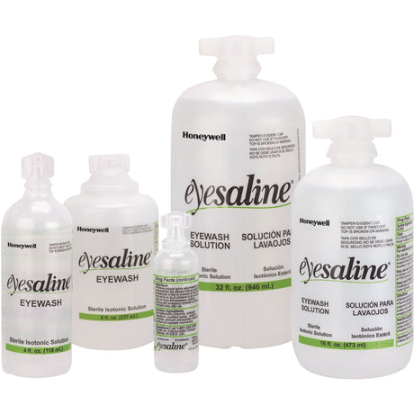 Saline Eyewash Bottles, Full Bottle, 8 oz.