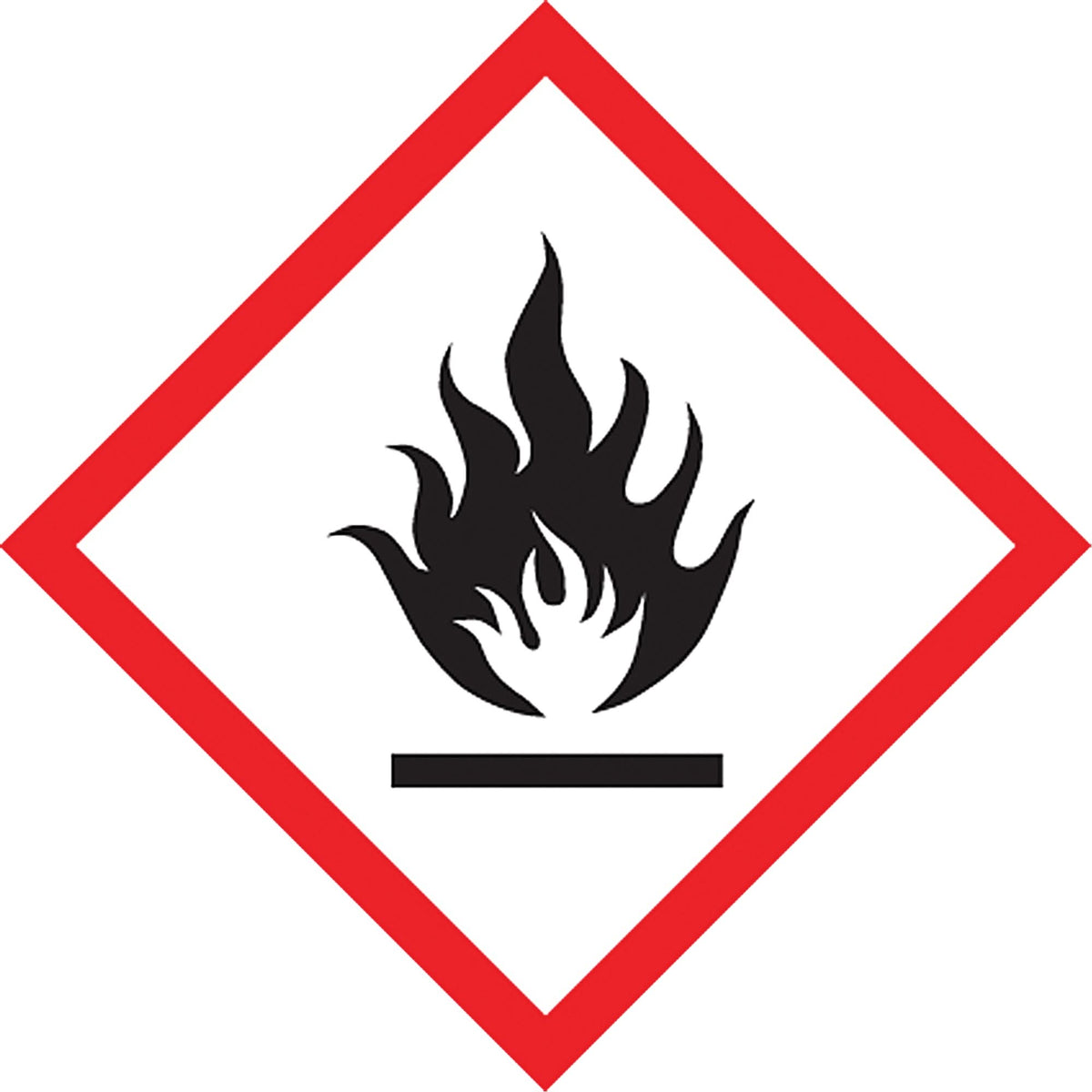 GHS Pictogram Labels, Vinyl, Roll, 1" L x 1" W