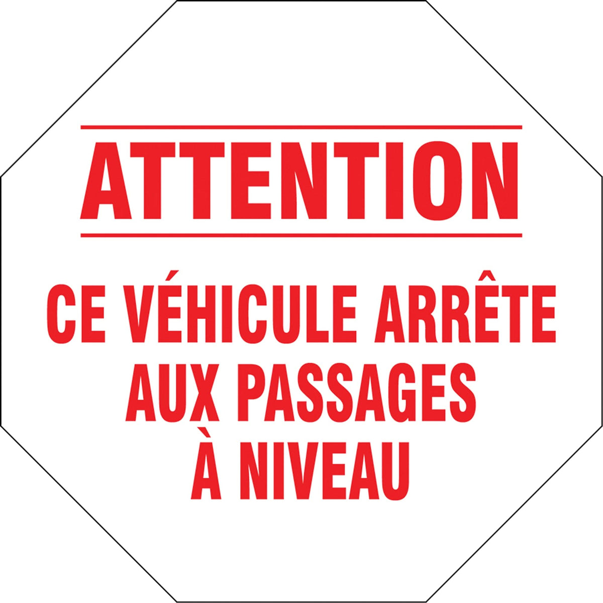 French Traffic Sign, Vinyl, 18" W x 18" H