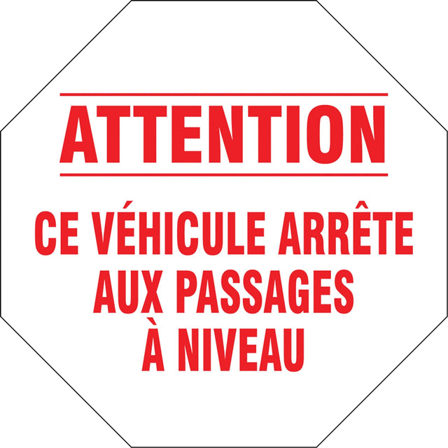 French Traffic Sign, Vinyl, 18" W x 18" H