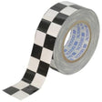 Checkered ToughStripe® Floor Marking Tape, 2" x 100', Polyester, Black and White