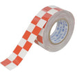 Checkered ToughStripe® Floor Marking Tape, 2" x 100', Polyester, Red and White