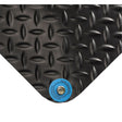 Electrically Conductive Mat No.786, 4' W x 75' L x 15/16" T, PVC, Diamond, Black