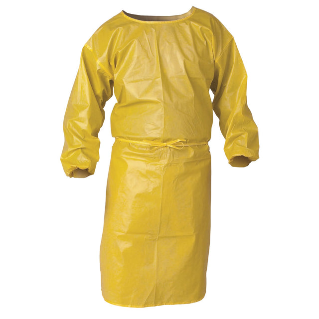 KleenGuard™ A70 Chemical Spray Protection Smock, Polypropylene, Yellow, 34" W x 44" L