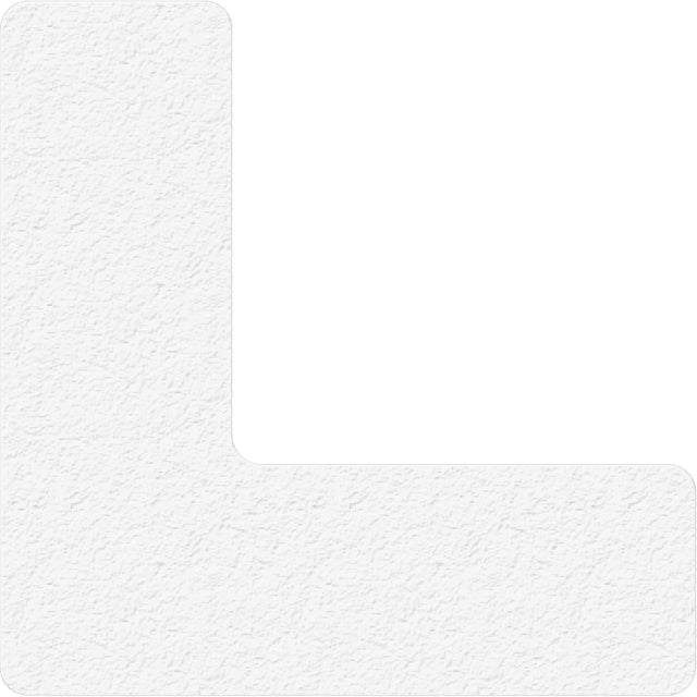 Lean 5S Manufacturing Markers, L, 6" L x 6" W, White, Vinyl